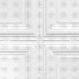 Bright White Satin finish on Pattern No. 1