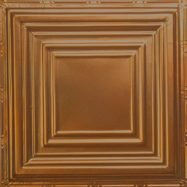Pattern No. 15, Stepped Square, pressed tin panel