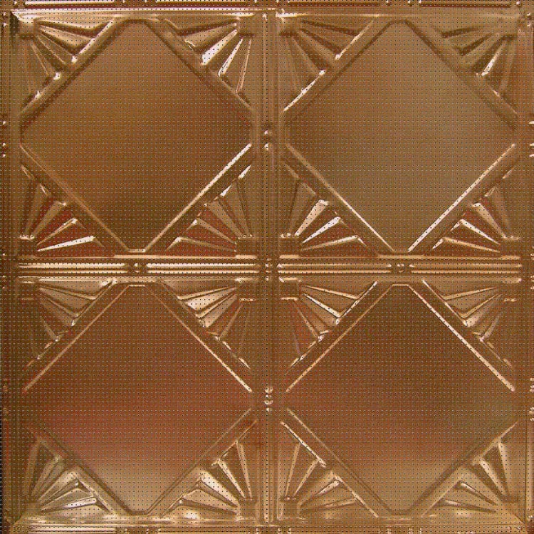 Pattern No. 18, Modular Diamond, pressed tin panel