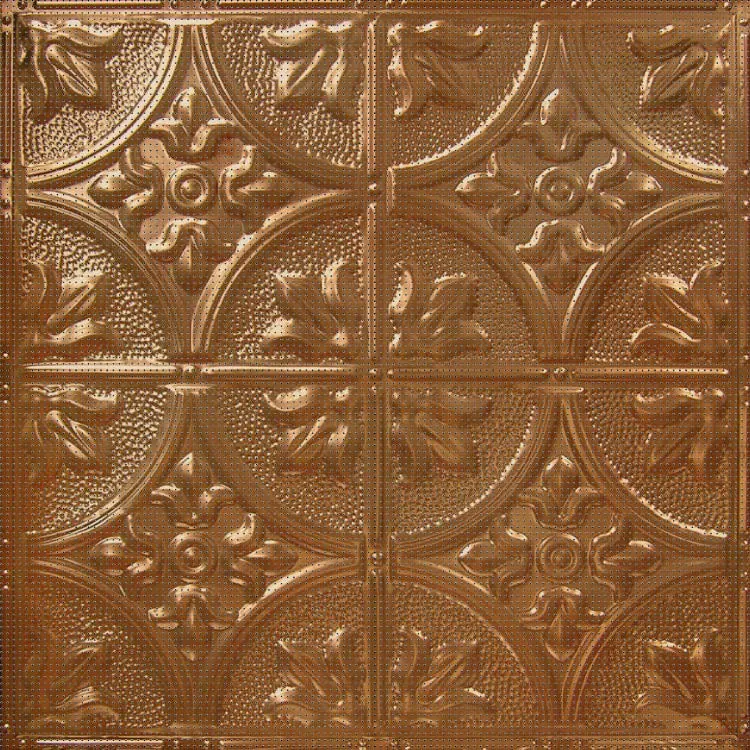 Pattern No. 2, Victorian Medallion, pressed tin panel
