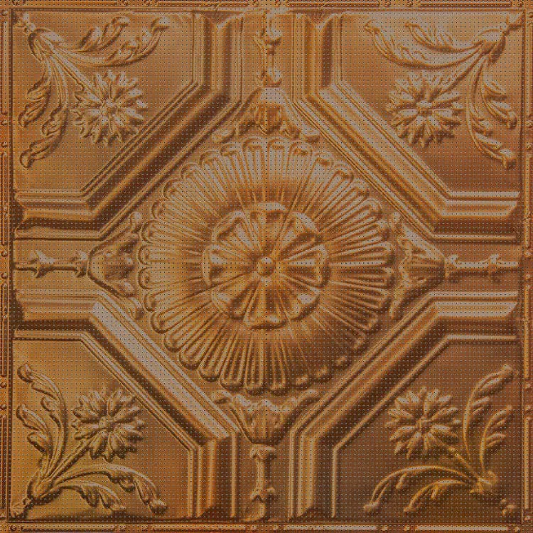 Pattern No. 23, Duluth Schoolhouse, pressed tin panel