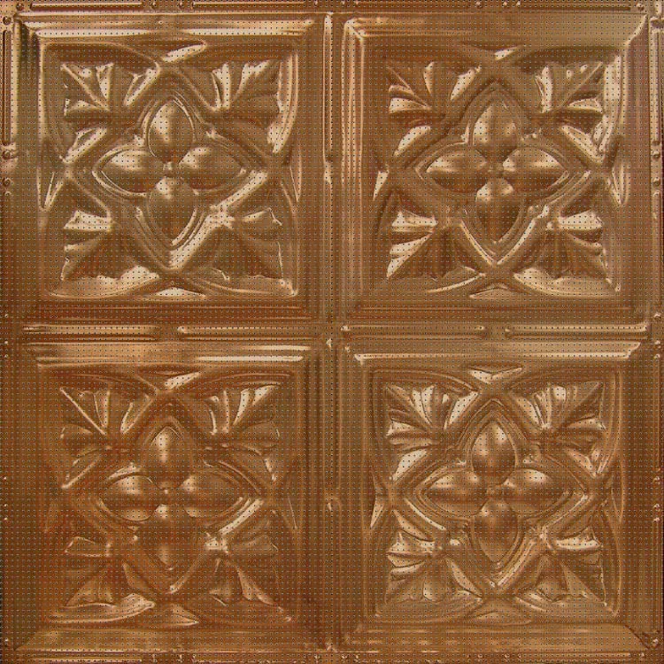 Pattern No. 5, Gothic Fleur, pressed tin panel